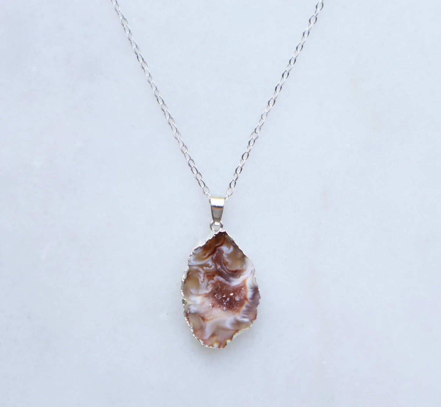 Agate Geode Necklace