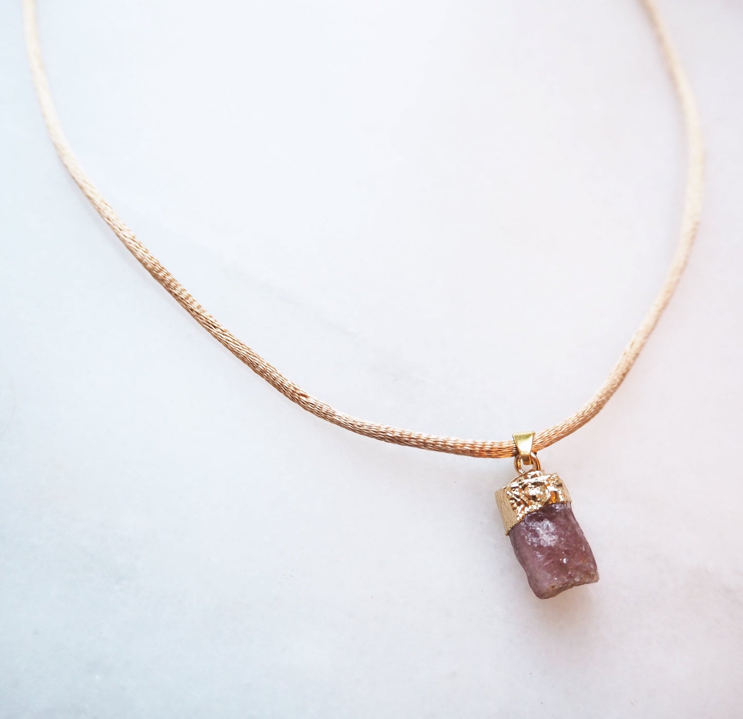Strawberry Quartz Necklace