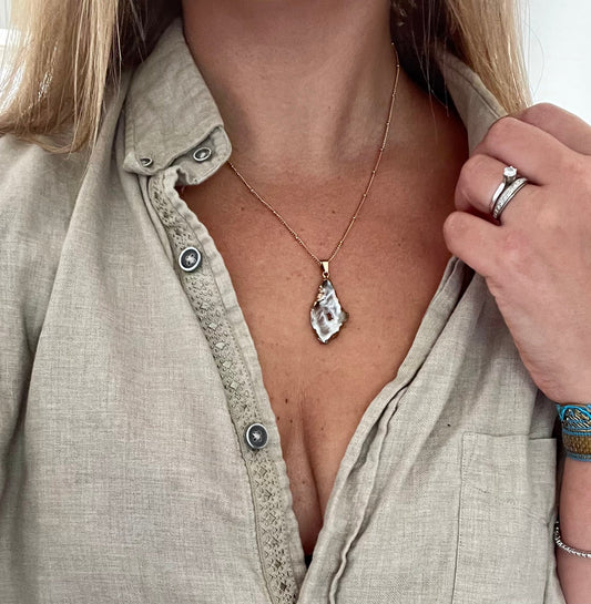 Agate Geode Necklace