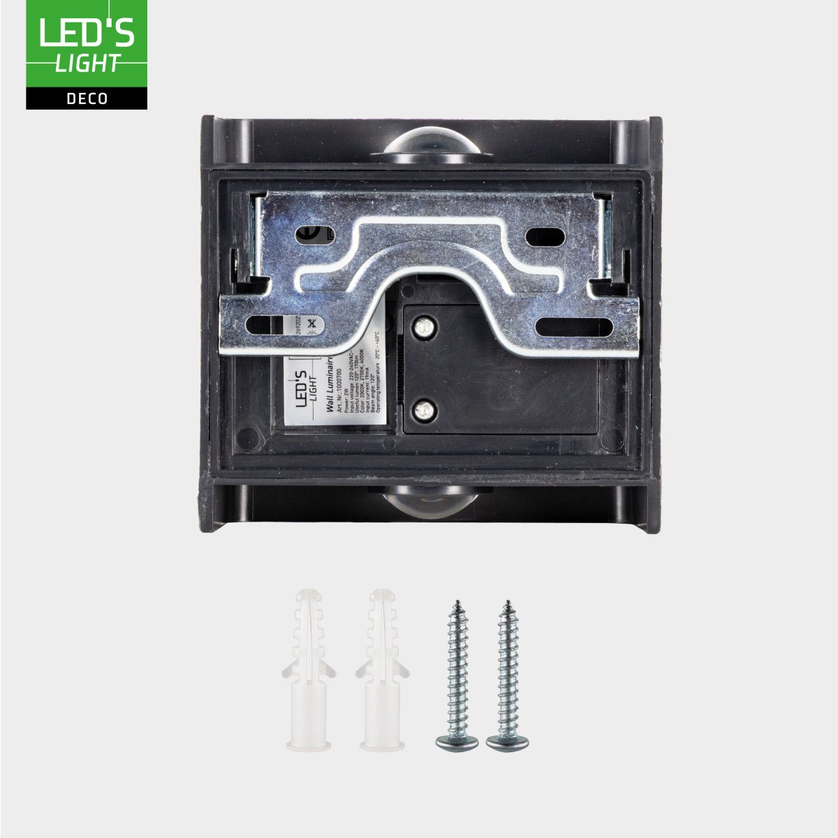 Buitenlamp met Lichtbron - Wandarmatuur - 170lm 2000K/2700K/4000K - Zwart - IP65