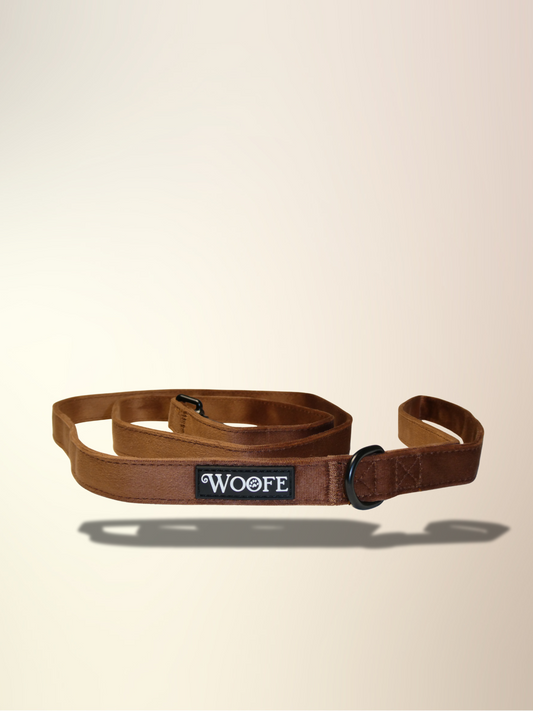 Brown Velvet Leash