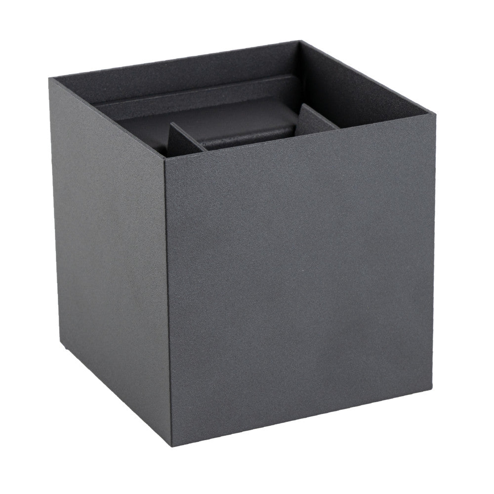 Lumo Cube Antraciet - Wandarmatuur zonder lichtbron - Excl 1xG9 - IP65