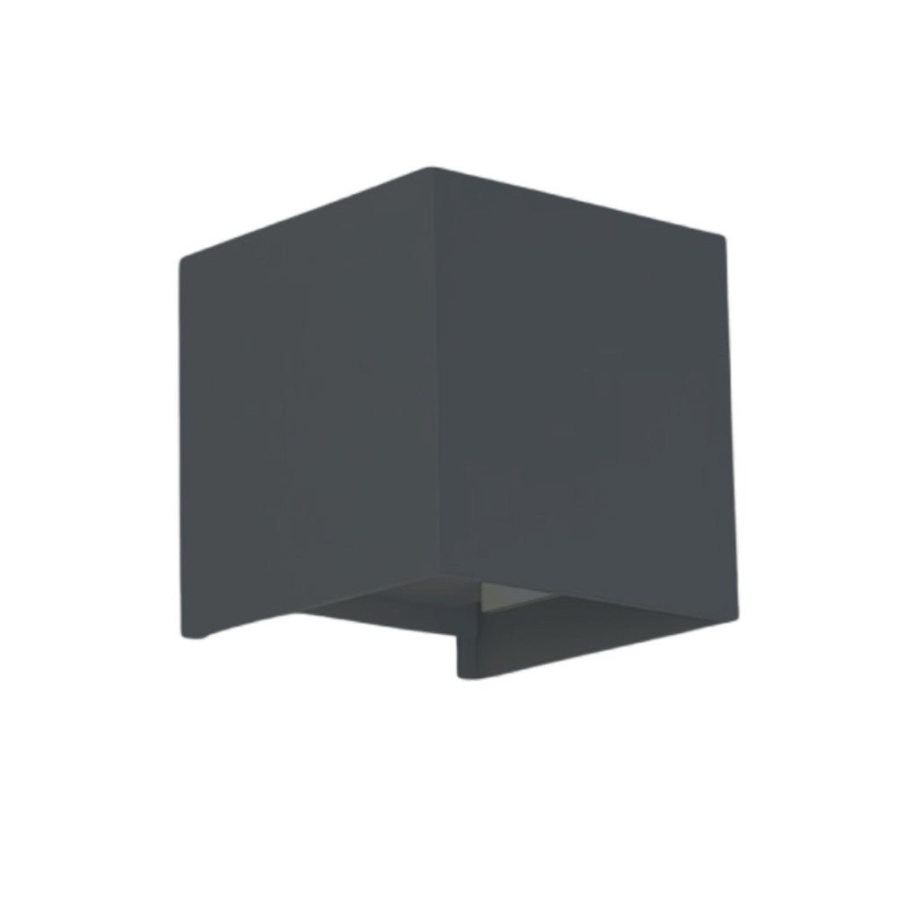 Lumo Cube Antraciet - Wandarmatuur zonder lichtbron - Excl 1xG9 - IP65
