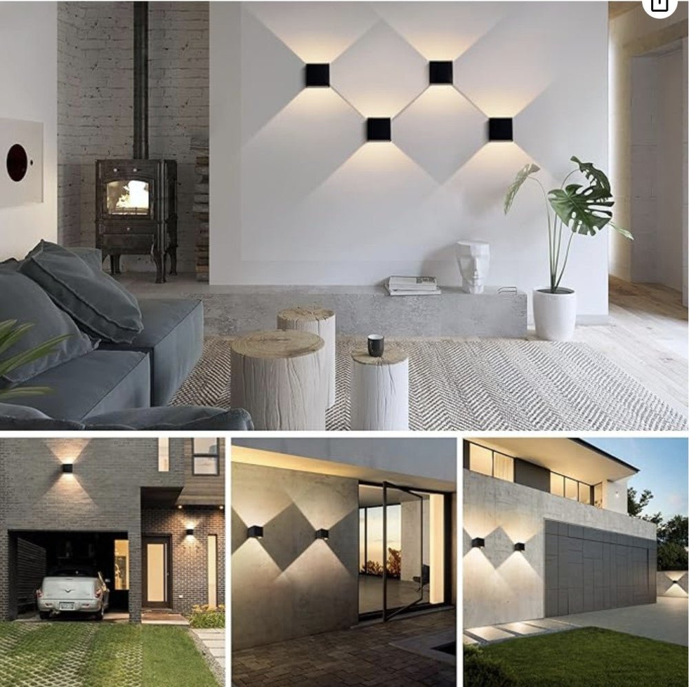 Lumo Cube Zwart - Wandarmatuur zonder lichtbron - Excl 1xG9 - IP65