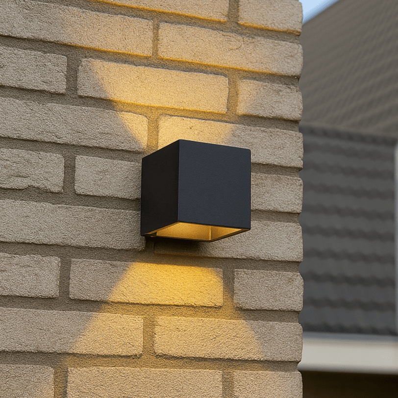 Lumo Cube Zwart - Wandarmatuur zonder lichtbron - Excl 1xG9 - IP65