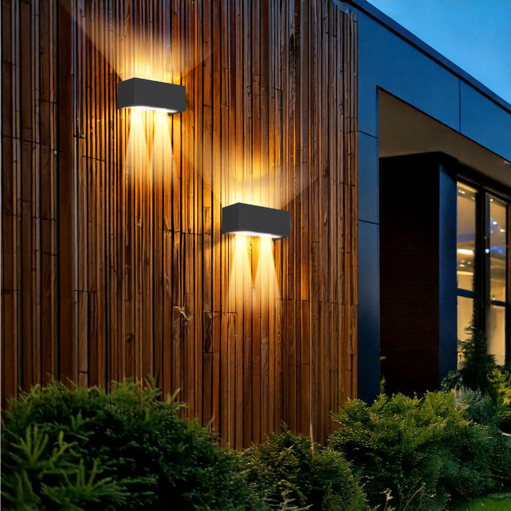 Lumo Recta Antraciet - Wandarmatuur zonder lichtbron - Excl 2xG9 - IP65