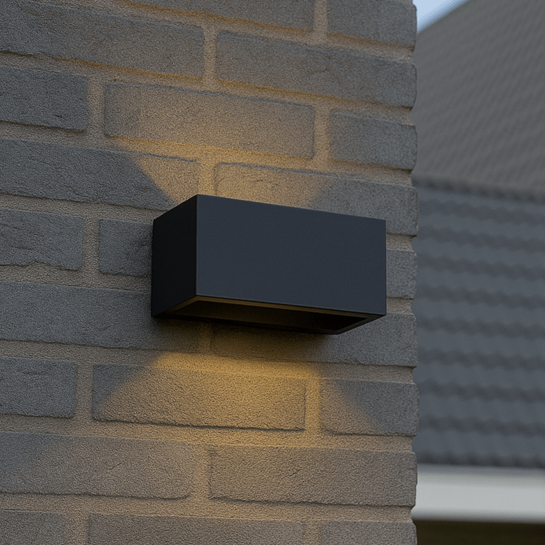 Lumo Recta Zwart - Wandarmatuur zonder lichtbron - Excl 2xG9 - IP65