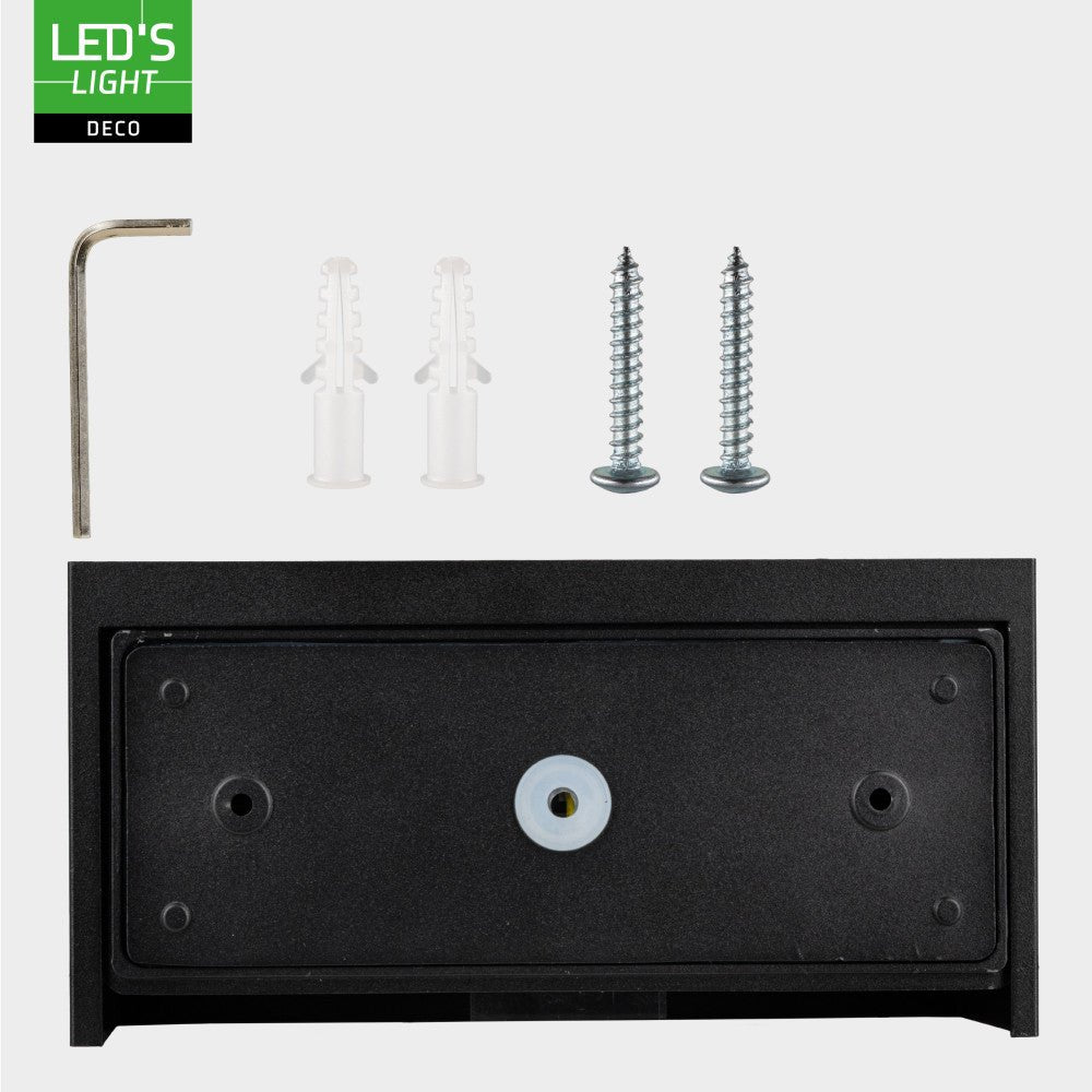 Lumo Recta Zwart - Wandarmatuur zonder lichtbron - Excl 2xG9 - IP65