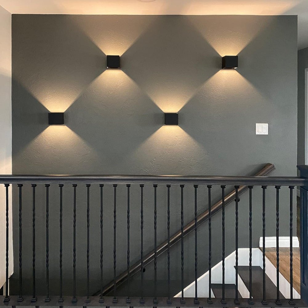 Lumo Recta Zwart - Wandarmatuur zonder lichtbron - Excl 2xG9 - IP65